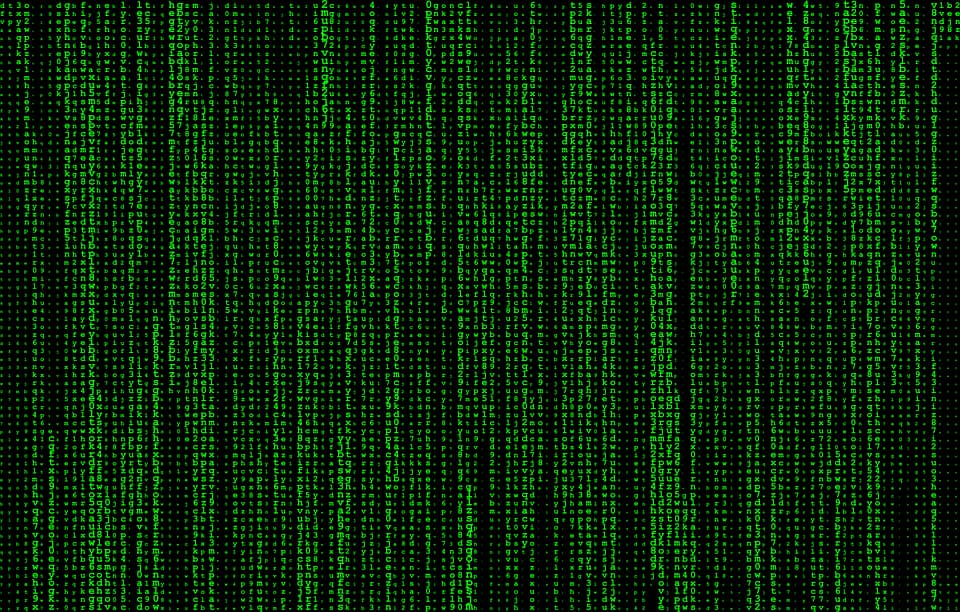 Matrix digital rain background
